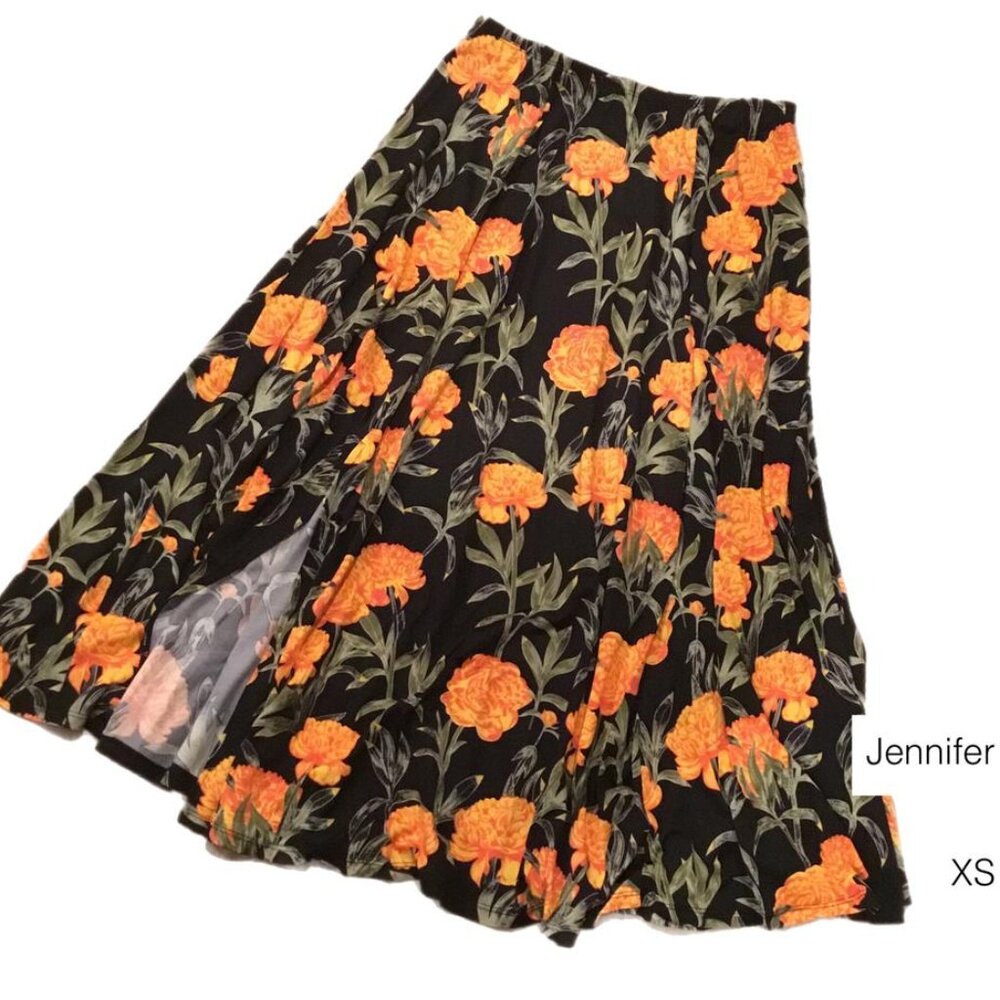 Jennifer Flared Midi Skirt